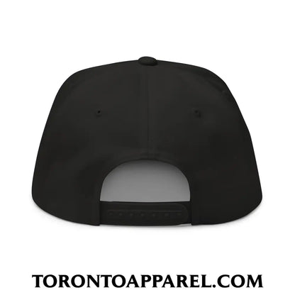 Toronto Basketball Classic Sports Script Embroidered Flat Brim Bill 5 Panel Snapback Hat Purple / White - Toronto Apparel