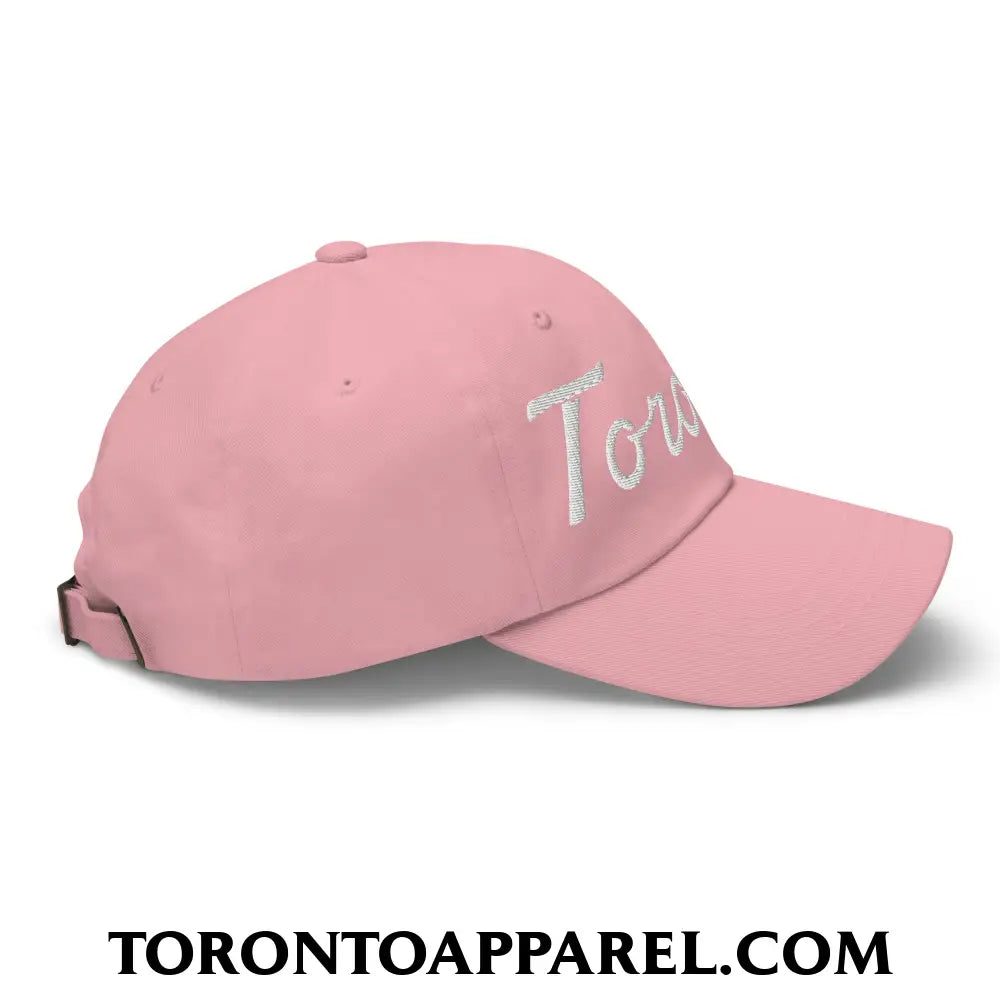 Toronto Classic Sports Script Embroidered Unstructured Dad Hat - Toronto Apparel