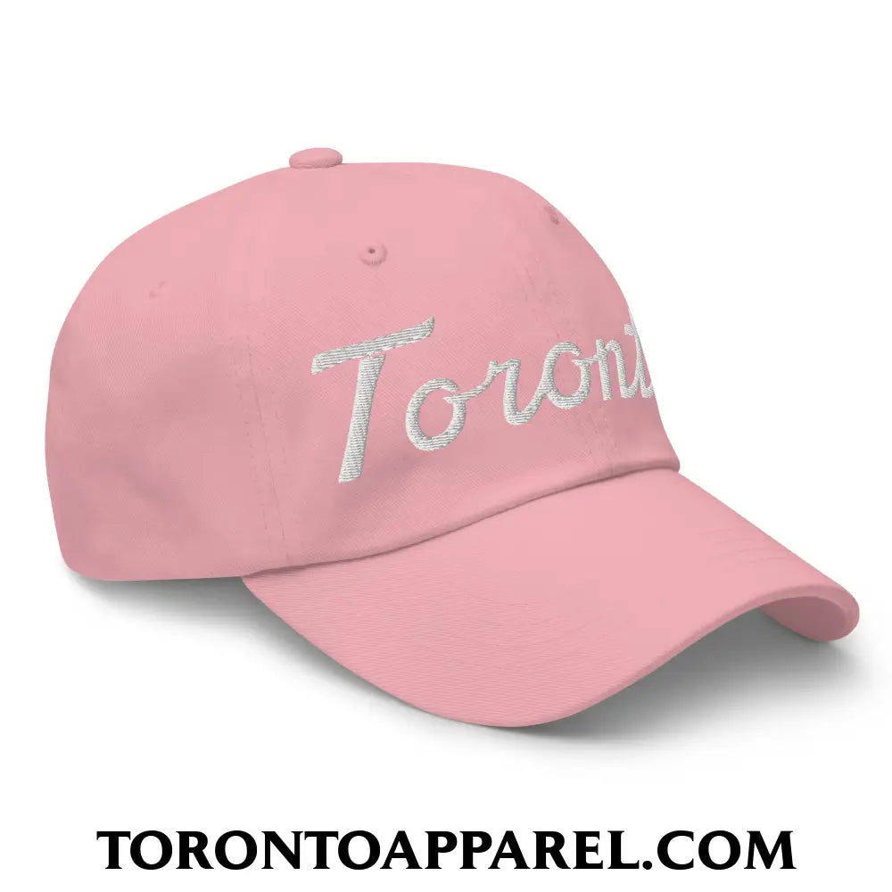 Toronto Classic Sports Script Embroidered Unstructured Dad Hat - Toronto Apparel