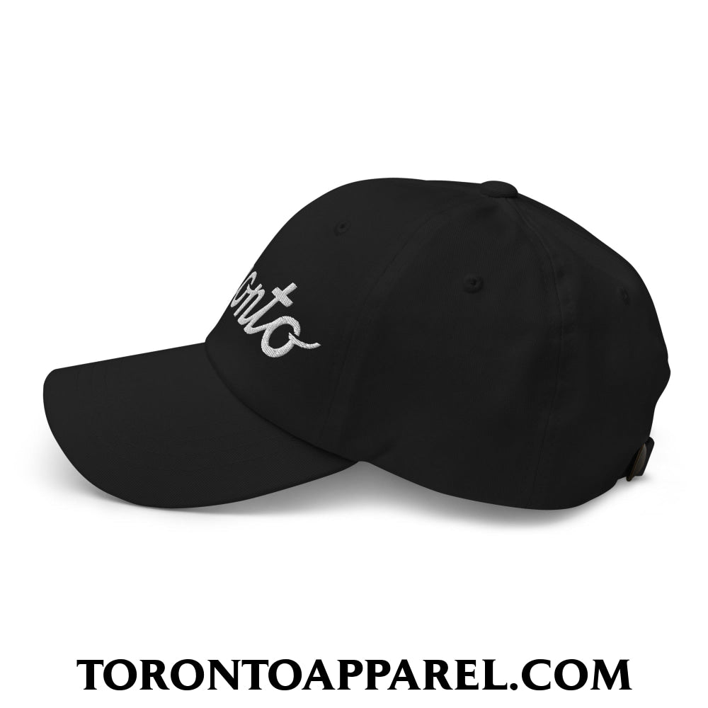 Toronto Classic Sports Script Embroidered Unstructured Dad Hat - Toronto Apparel