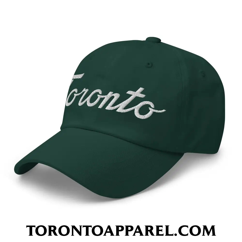 Toronto Classic Sports Script Embroidered Unstructured Dad Hat - Toronto Apparel