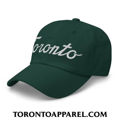 Toronto Classic Sports Script Embroidered Unstructured Dad Hat - Toronto Apparel