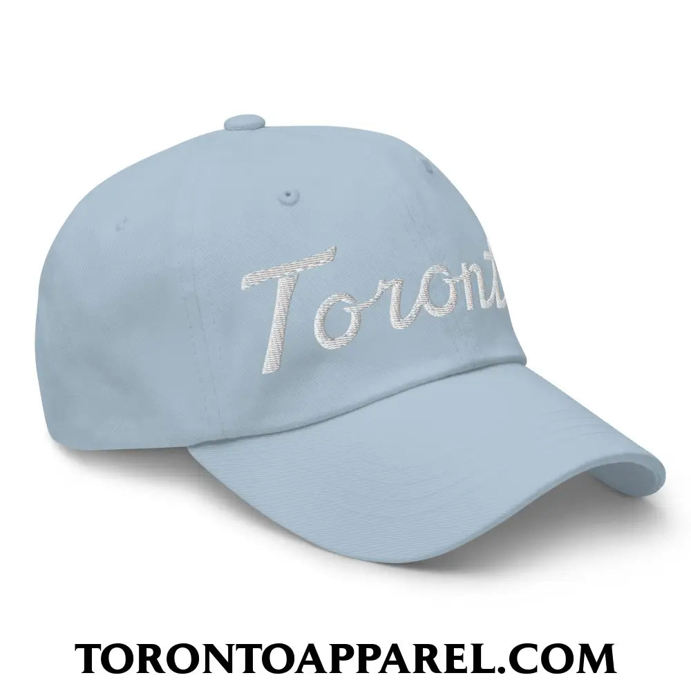Toronto Classic Sports Script Embroidered Unstructured Dad Hat - Toronto Apparel