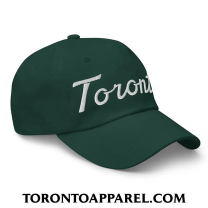 Toronto Classic Sports Script Embroidered Unstructured Dad Hat - Toronto Apparel
