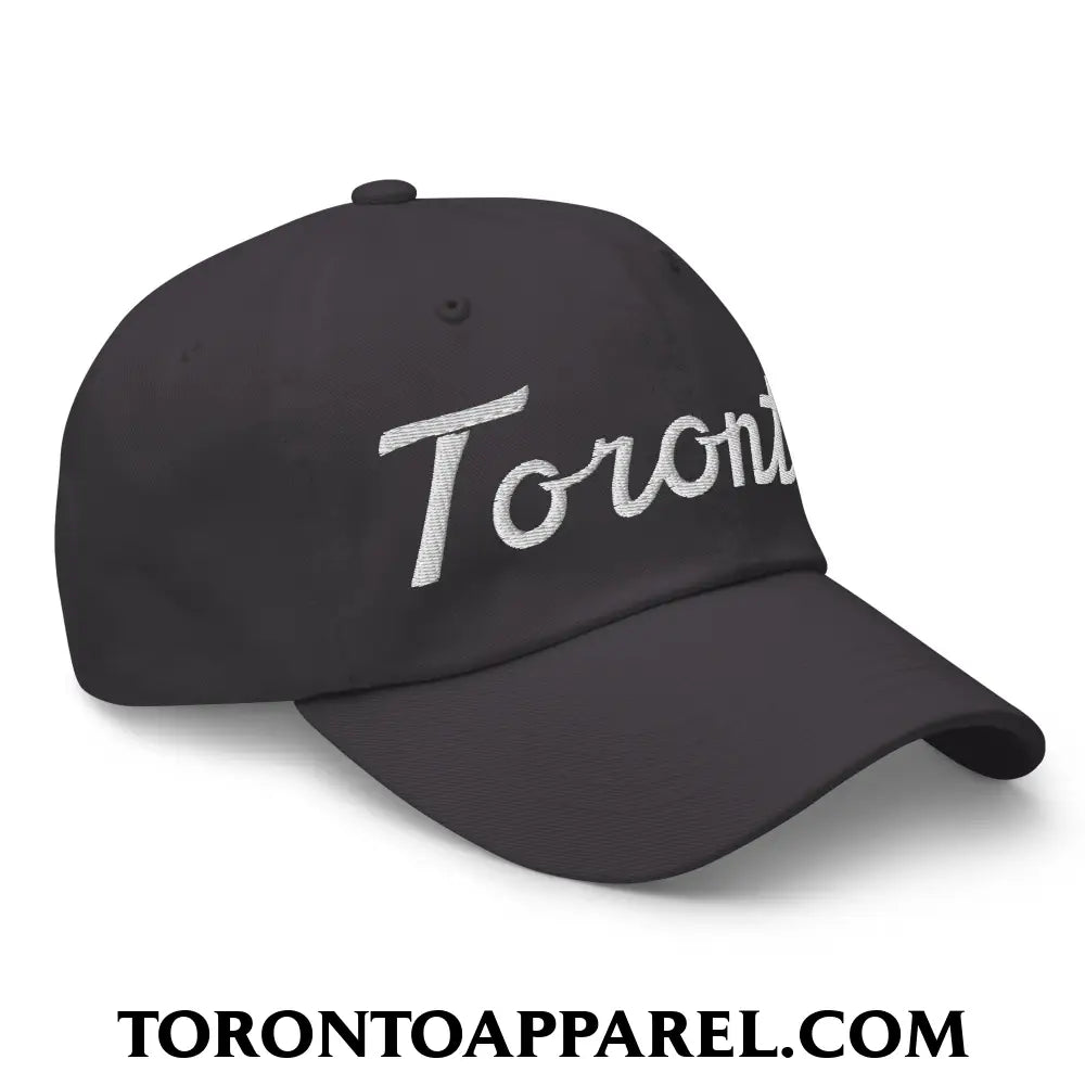 Toronto Classic Sports Script Embroidered Unstructured Dad Hat - Toronto Apparel