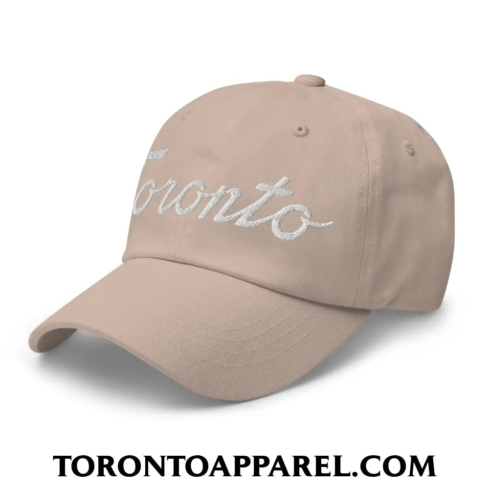 Toronto Classic Sports Script Embroidered Unstructured Dad Hat - Toronto Apparel