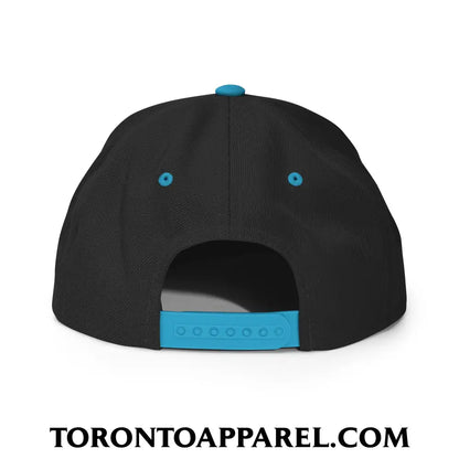 Toronto College Varisty Arch Block Embroidered Flat Brim Bill Snapback Hat - Toronto Apparel
