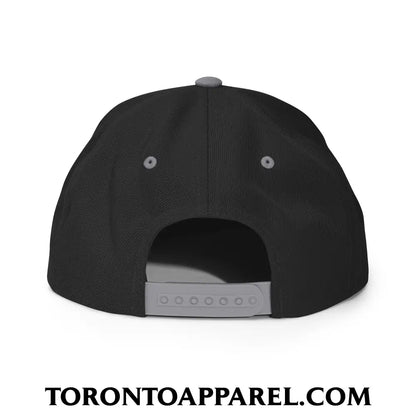 Toronto College Varisty Arch Block Embroidered Flat Brim Bill Snapback Hat - Toronto Apparel