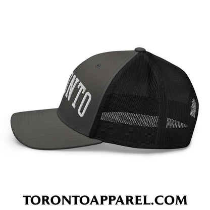 Toronto College Varisty Arch Block Embroidered Mesh Trucker Hat - Toronto Apparel