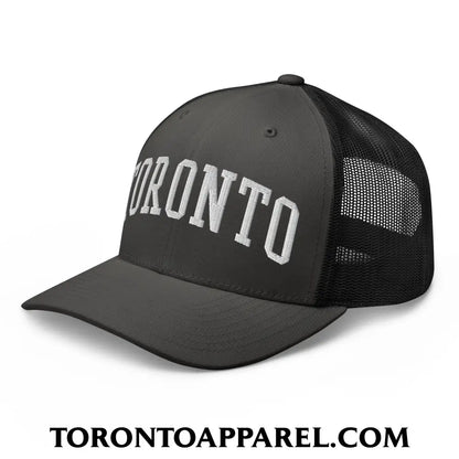 Toronto College Varisty Arch Block Embroidered Mesh Trucker Hat - Toronto Apparel
