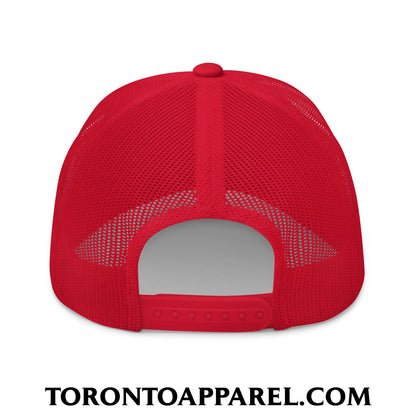 Toronto College Varisty Arch Block Embroidered Mesh Trucker Hat - Toronto Apparel