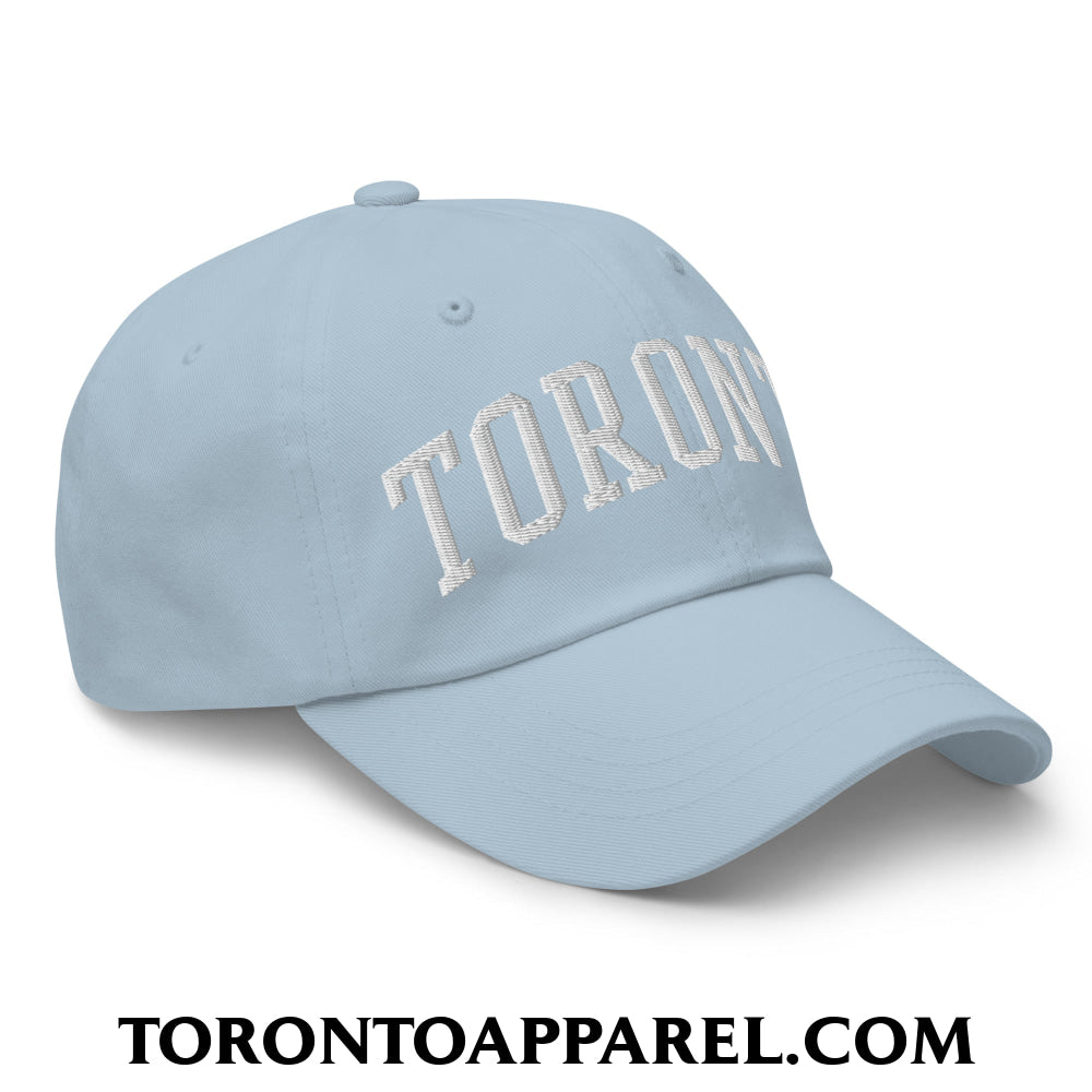 Toronto College Varisty Arch Block Embroidered Unstructured Dad Hat - Toronto Apparel