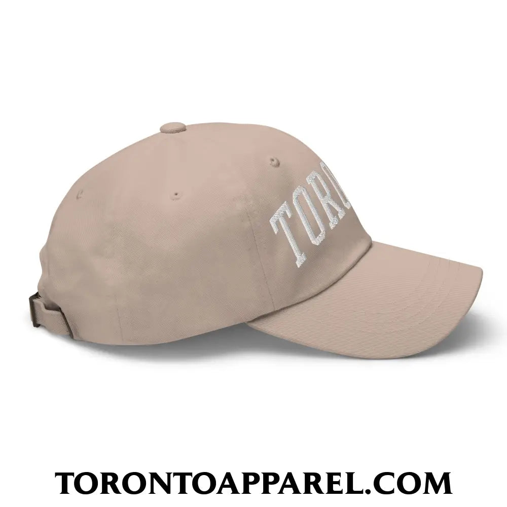 Toronto College Varisty Arch Block Embroidered Unstructured Dad Hat - Toronto Apparel