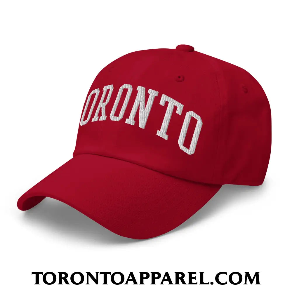 Toronto College Varisty Arch Block Embroidered Unstructured Dad Hat - Toronto Apparel
