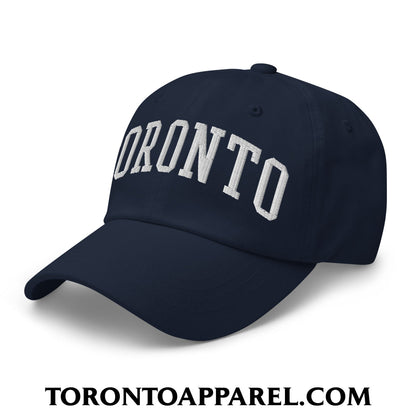 Toronto College Varisty Arch Block Embroidered Unstructured Dad Hat - Toronto Apparel