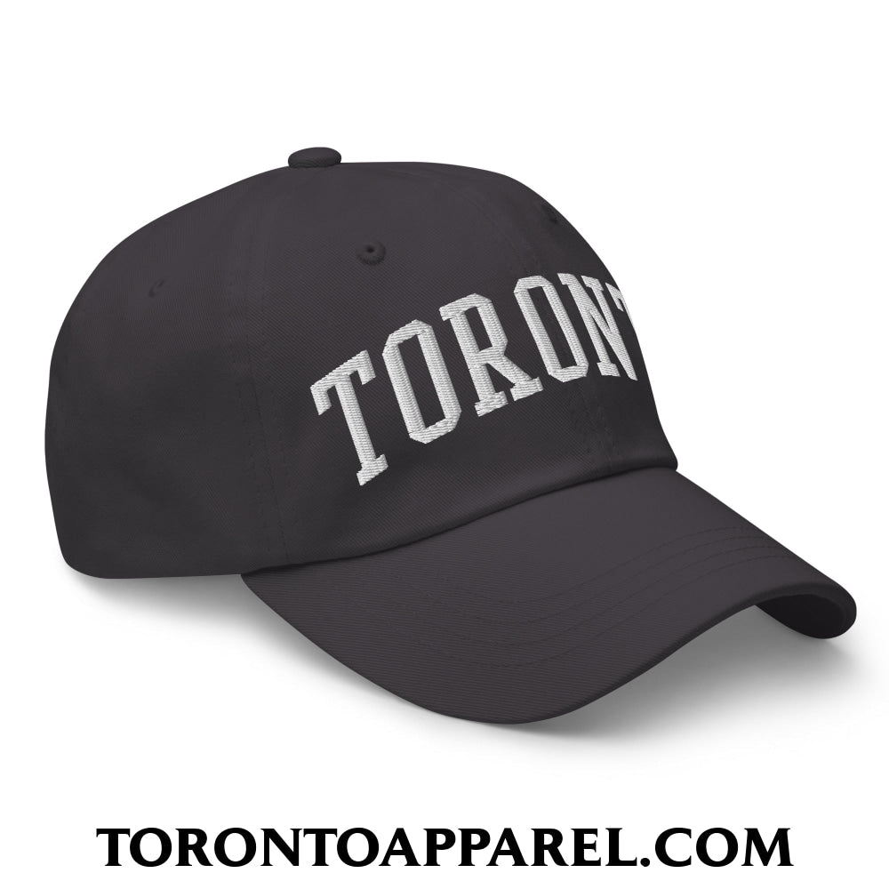 Toronto College Varisty Arch Block Embroidered Unstructured Dad Hat - Toronto Apparel