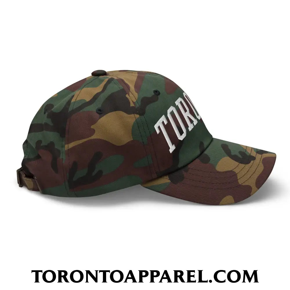 Toronto College Varisty Arch Block Embroidered Unstructured Dad Hat - Toronto Apparel