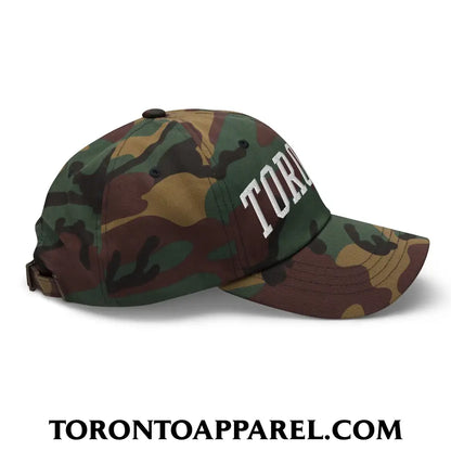 Toronto College Varisty Arch Block Embroidered Unstructured Dad Hat - Toronto Apparel