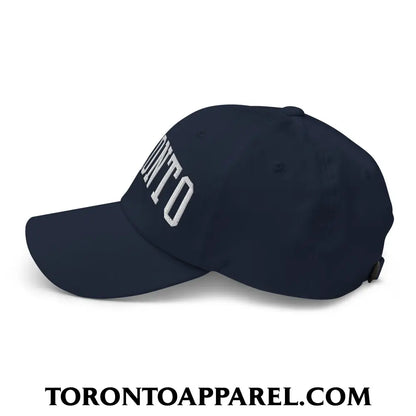 Toronto College Varisty Arch Block Embroidered Unstructured Dad Hat - Toronto Apparel