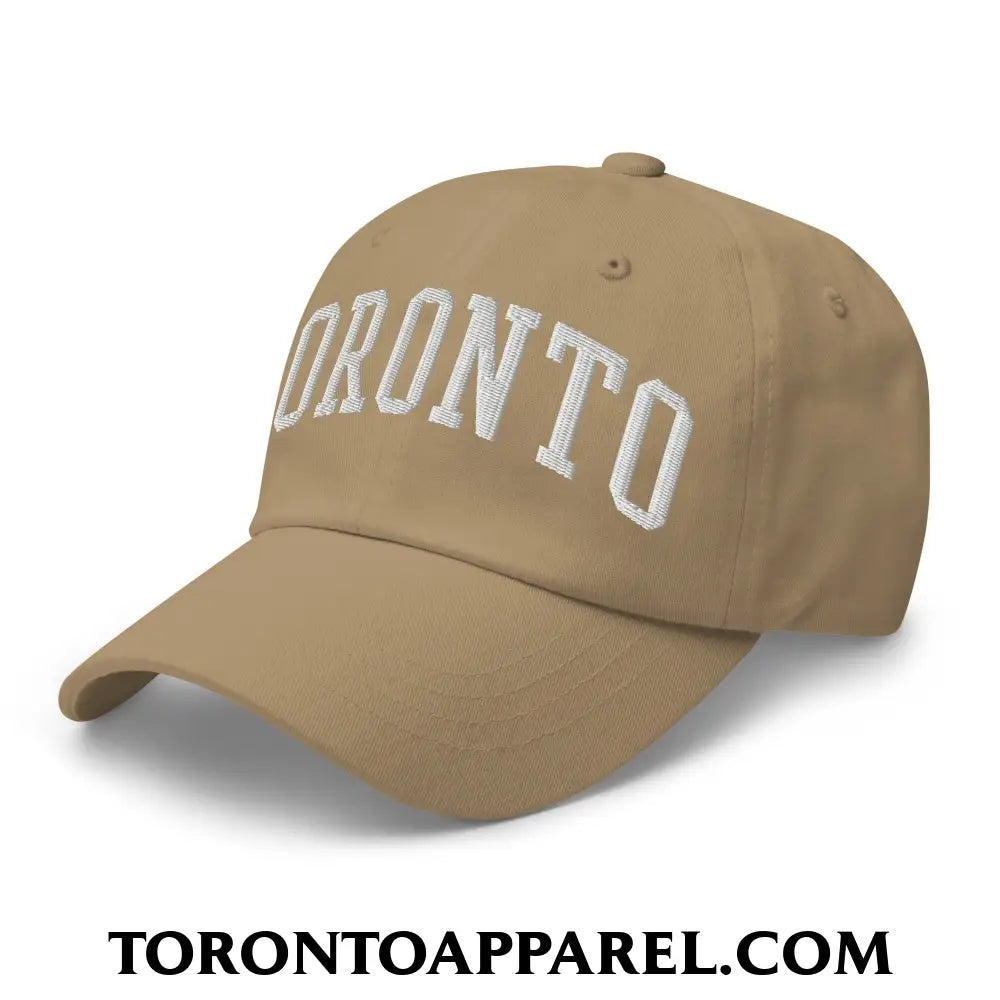 Toronto College Varisty Arch Block Embroidered Unstructured Dad Hat - Toronto Apparel