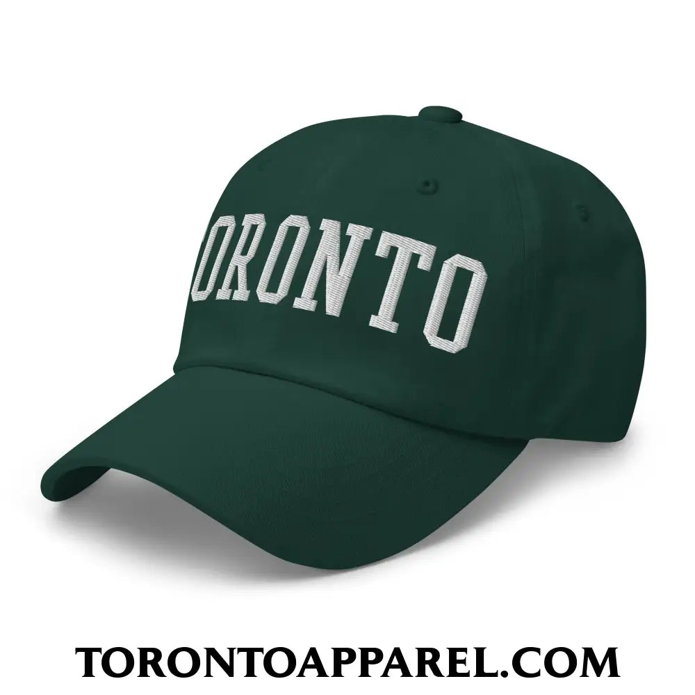 Toronto College Varsity Block Embroidered Unstructured Dad Hat - Toronto Apparel