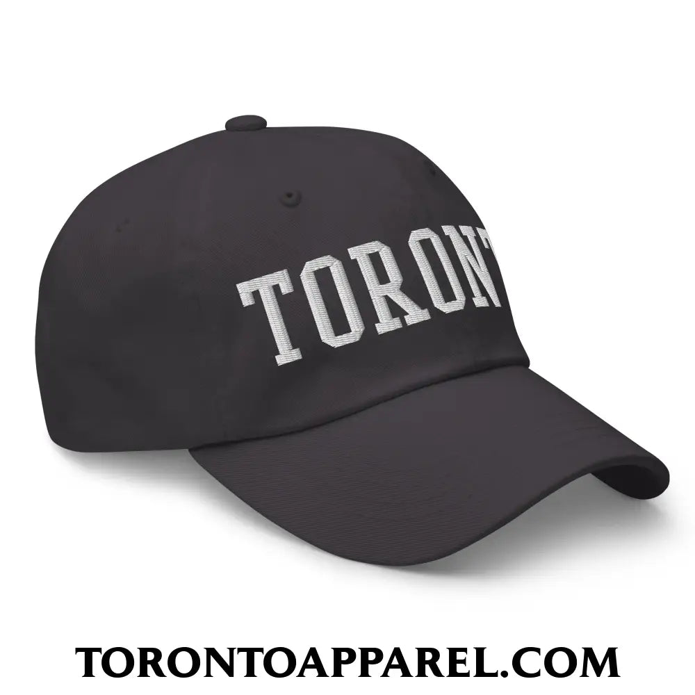 Toronto College Varsity Block Embroidered Unstructured Dad Hat - Toronto Apparel