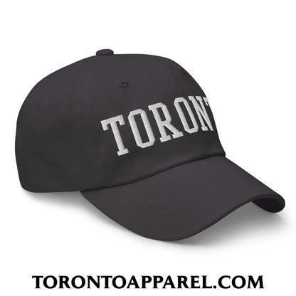 Toronto College Varsity Block Embroidered Unstructured Dad Hat - Toronto Apparel