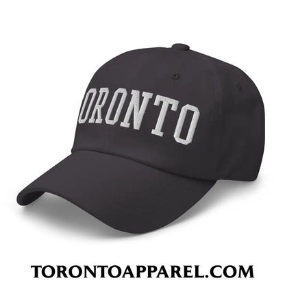 Toronto College Varsity Block Embroidered Unstructured Dad Hat - Toronto Apparel