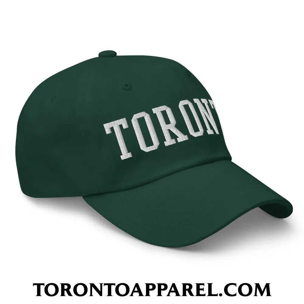 Toronto College Varsity Block Embroidered Unstructured Dad Hat - Toronto Apparel