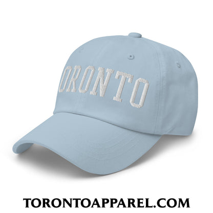 Toronto College Varsity Block Embroidered Unstructured Dad Hat - Toronto Apparel