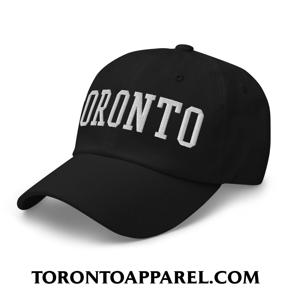 Toronto College Varsity Block Embroidered Unstructured Dad Hat - Toronto Apparel