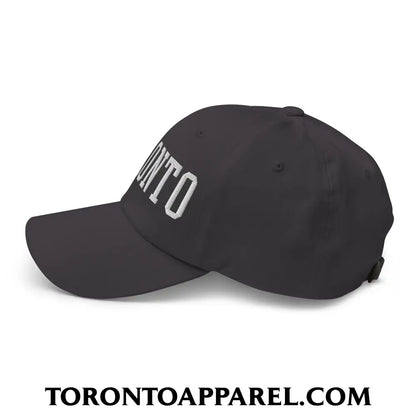Toronto College Varsity Block Embroidered Unstructured Dad Hat - Toronto Apparel