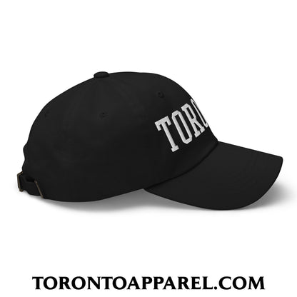 Toronto College Varsity Block Embroidered Unstructured Dad Hat - Toronto Apparel