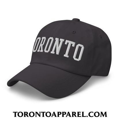 Toronto College Varsity Block Embroidered Unstructured Dad Hat - Toronto Apparel