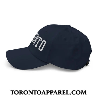 Toronto College Varsity Block Embroidered Unstructured Dad Hat - Toronto Apparel