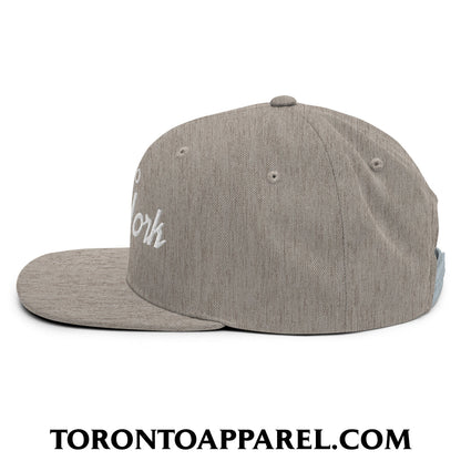 Toronto East York Embroidered Flat Brim Bill Snapback Hat - Toronto Apparel