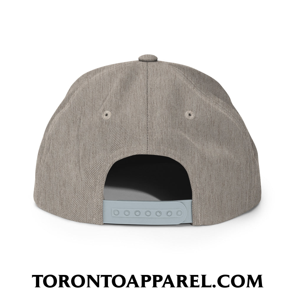 Toronto East York Embroidered Flat Brim Bill Snapback Hat - Toronto Apparel