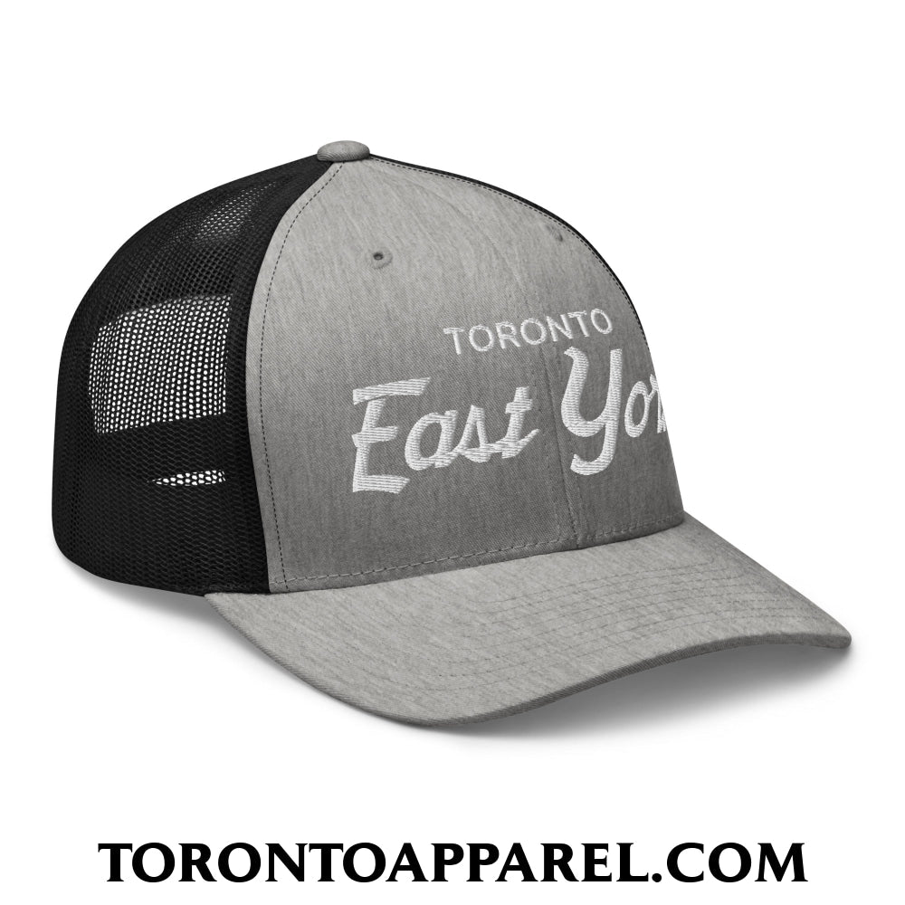 Toronto East York Embroidered Mesh Trucker Hat - Toronto Apparel