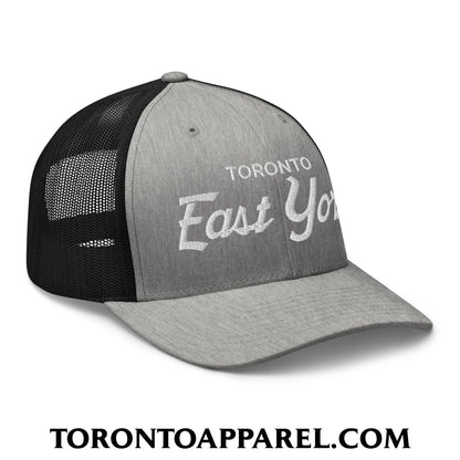 Toronto East York Embroidered Mesh Trucker Hat - Toronto Apparel