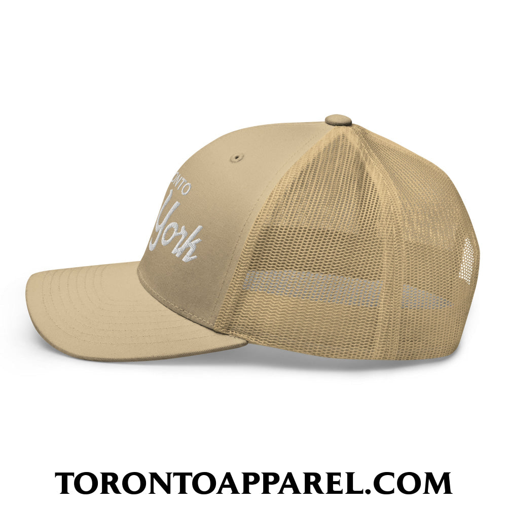 Toronto East York Embroidered Mesh Trucker Hat - Toronto Apparel