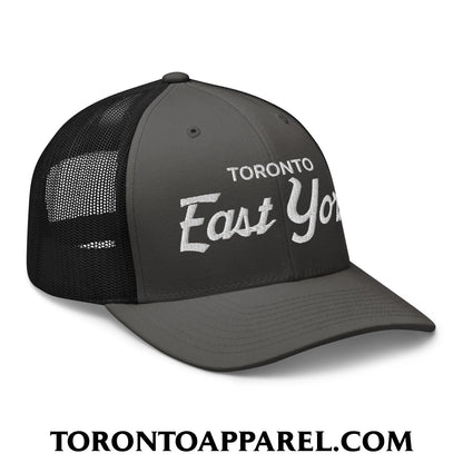 Toronto East York Embroidered Mesh Trucker Hat - Toronto Apparel