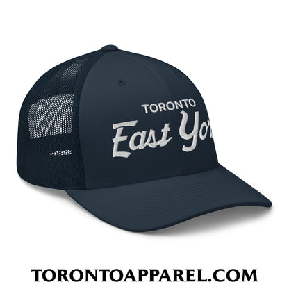 Toronto East York Embroidered Mesh Trucker Hat - Toronto Apparel