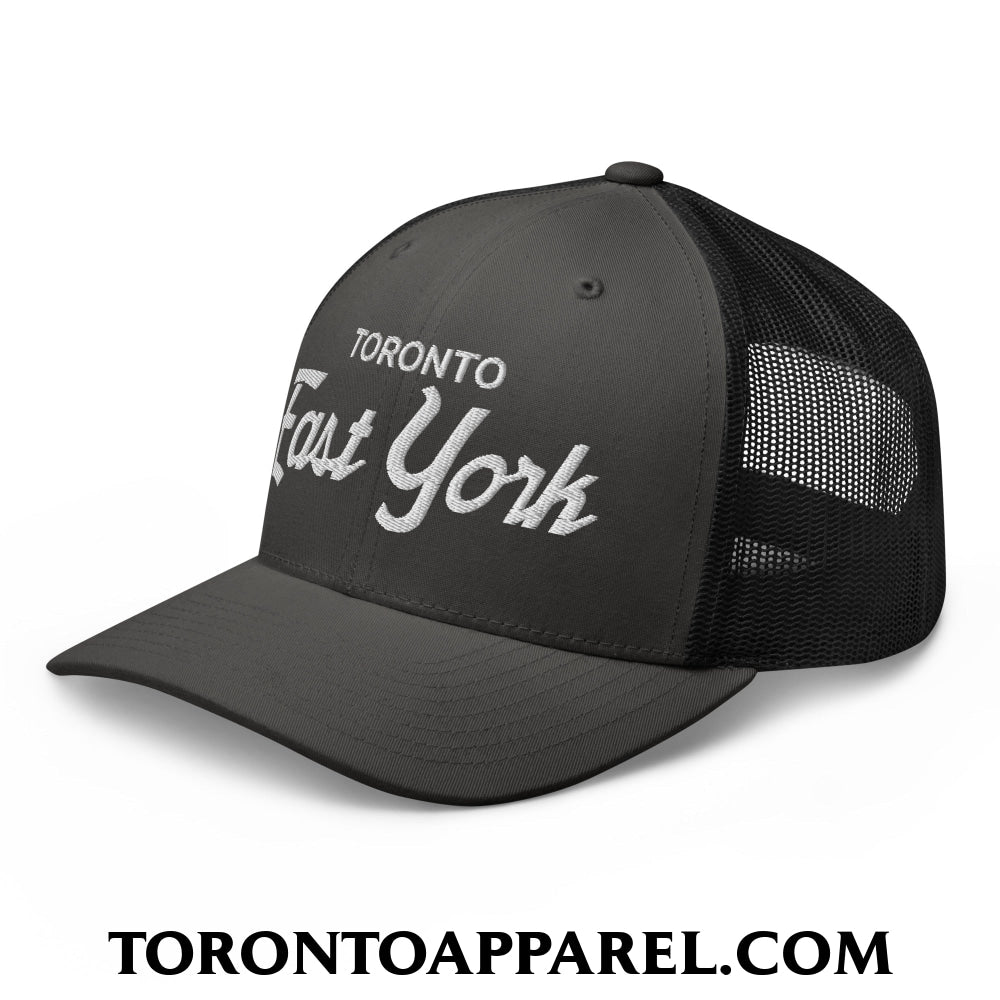 Toronto East York Embroidered Mesh Trucker Hat - Toronto Apparel