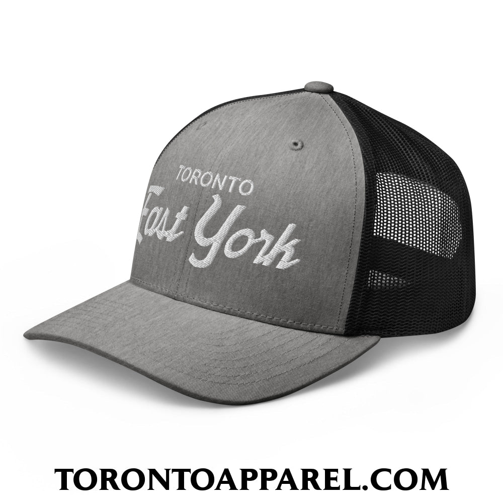 Toronto East York Embroidered Mesh Trucker Hat - Toronto Apparel