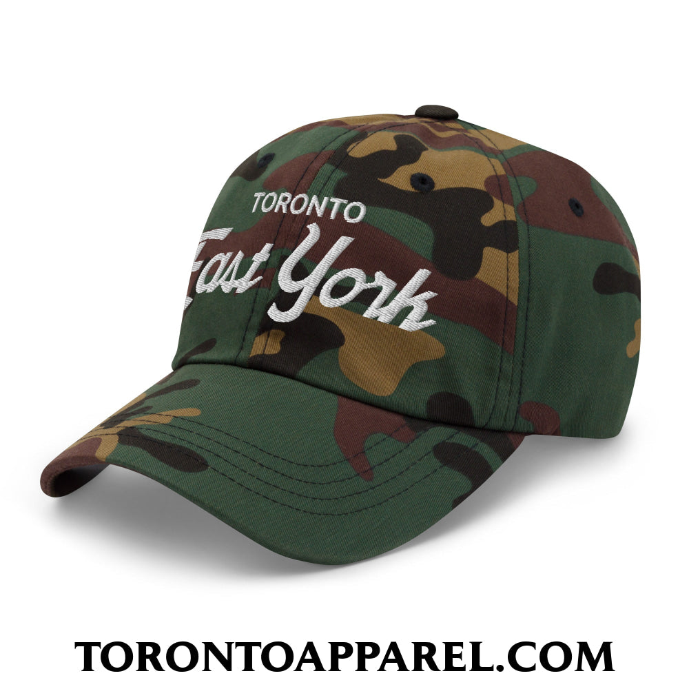 Toronto East York Embroidered Unstructured Dad Hat - Toronto Apparel