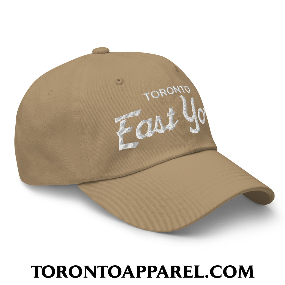 Toronto East York Embroidered Unstructured Dad Hat - Toronto Apparel