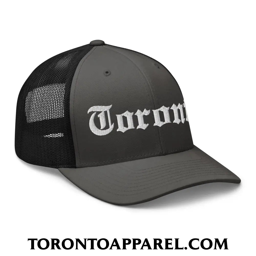 Toronto Old English Embroidered Mesh Trucker Hat - Toronto Apparel