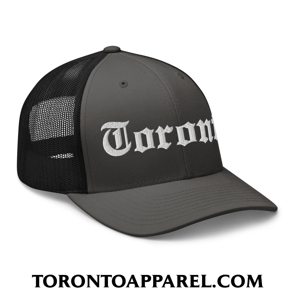 Toronto Old English Embroidered Mesh Trucker Hat - Toronto Apparel