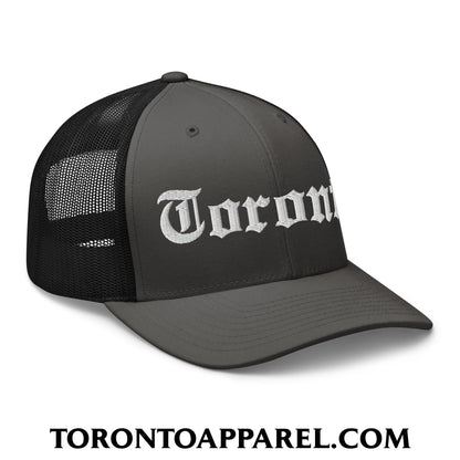 Toronto Old English Embroidered Mesh Trucker Hat - Toronto Apparel