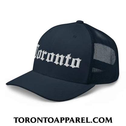 Toronto Old English Embroidered Mesh Trucker Hat - Toronto Apparel
